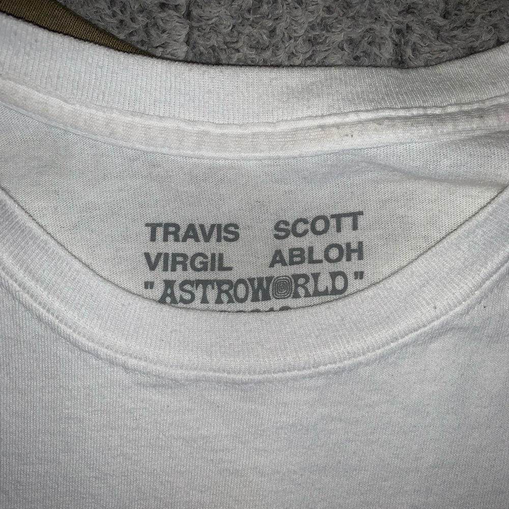 Off-white x Travis Scott white tee